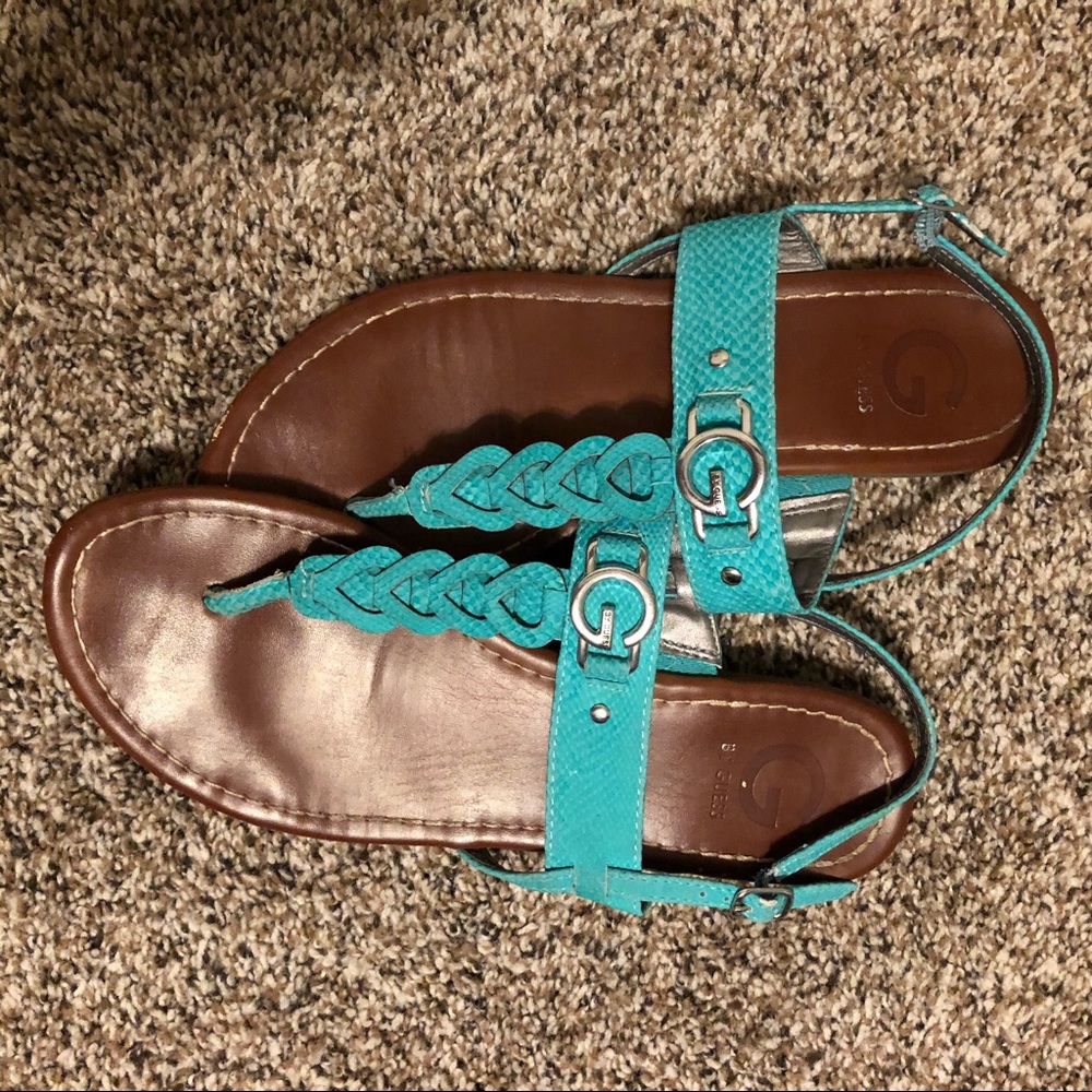 Teal sandals